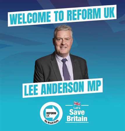 Lee Anderson MP - Reform UK Candidate