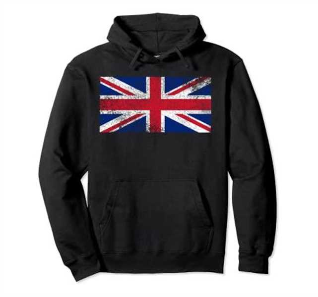 UK Union Jack Flag English England Pride British Gift Pullover Hoodie