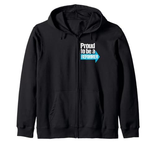 Proud to be a Reformer - Vote Reform UK - Save Britain Zip Hoodie