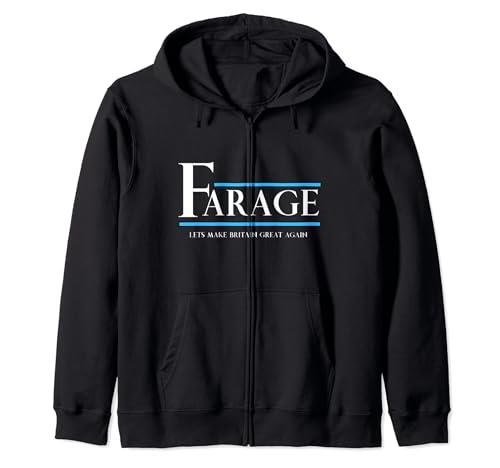 Reform UK Party Nigel Farage election support Zip Hoodie