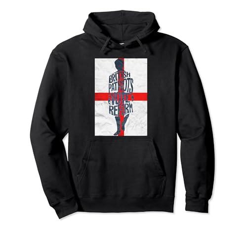 UK Political British Patriots Vote Reform St George Flag Pullover Hoodie