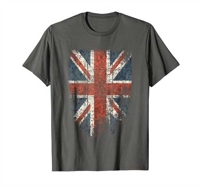 Union Jack Shirt Women Men Distressed UK British Flag T-Shirt