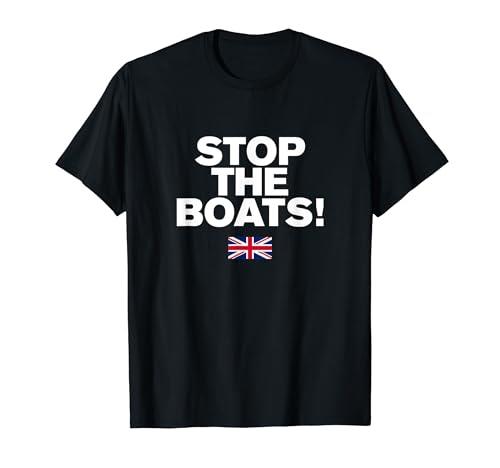 Stop The Boats UK, British Patriot Pride Tee T-Shirt