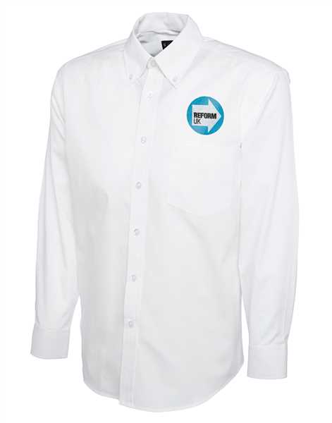 Reform UK Long Sleeve Shirt with Embroidered logo