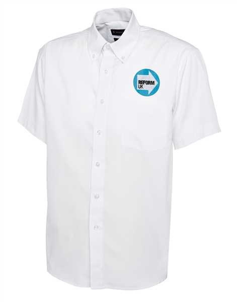 Reform UK Short Sleeve Shirt with Embroidered logo