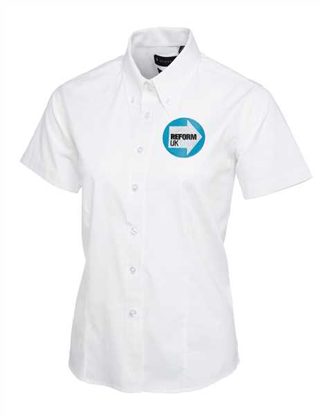 Reform UK Short Sleeve Ladies Blouse with Embroidered logo