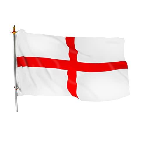 England Football Flag St George's Cross 5X3ft Double Stitched With Brass Eyelets World Cup Banner