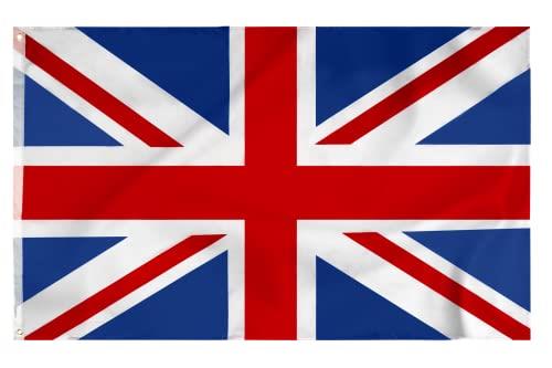 British Flag Union Jack Flag Great Britain UK Flag 5ft x 3ft with Eyelets