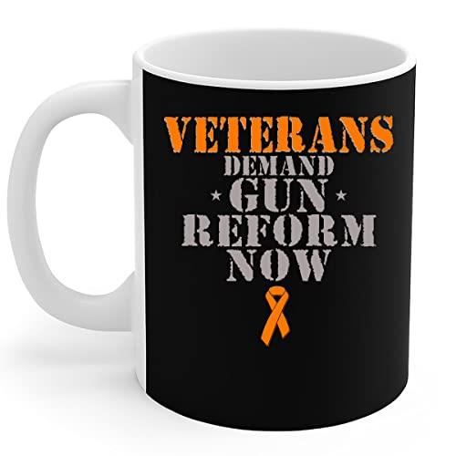 Coffee Mug Tea Cup Ceramic Travel Mug Novelty Christmas Gifts 330ml- Veterans Demand Reform Now