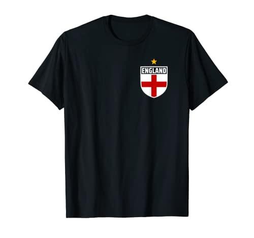 England Flag Badge & Star Men, Women, Kids England Football T-Shirt