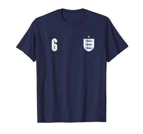 England Heraldic Lions Shield Crest Soccer Football T-Shirt