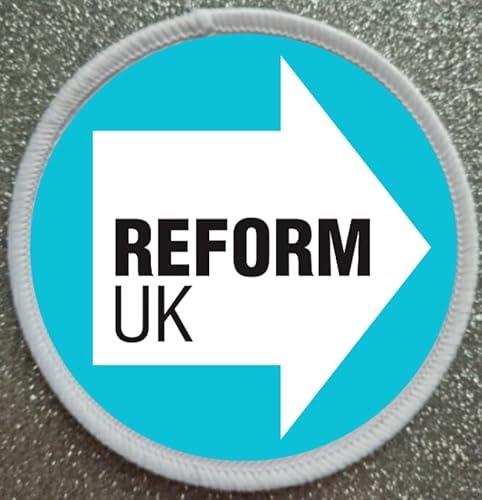 3inch Reform Party Patch Badge Vote Reform UK sew on patch