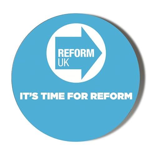 Reform Party Logo, Its time for Reform - Vote Reform UK 45mm Badge