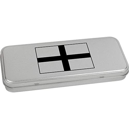 St. George Flag Metal Hinged Stationery Tin – Storage Box