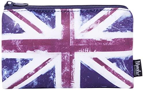 British Union Jack Single-Pocket Neoprene Pencil Case – Distressed Flag Series