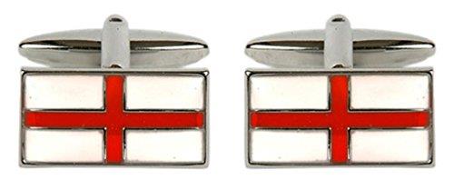 Novelty St George's Cross Flag Cufflinks – Stylish British Flag Design