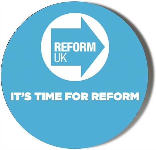 Pack of 10 Reform Party Logo Stickers