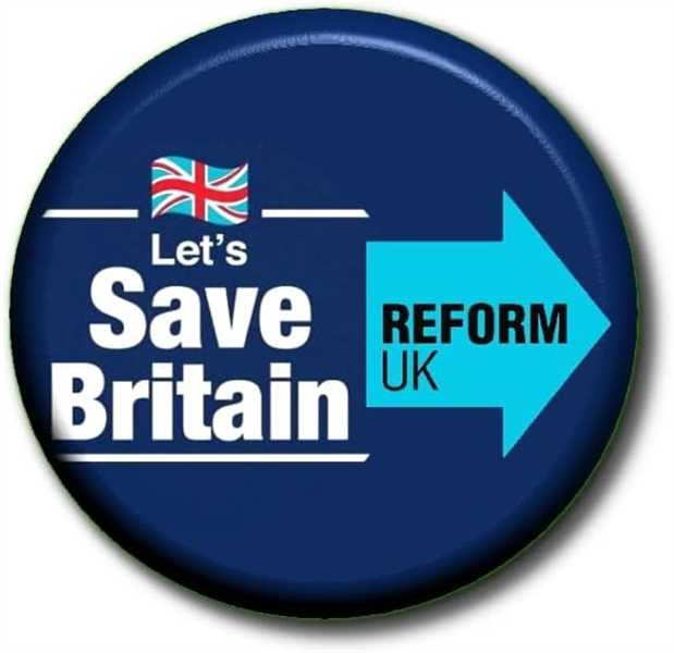 Reform UK, 55mm Party Button Badge