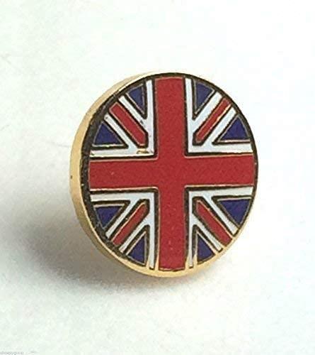 Small Round Union Jack Quality enamel lapel pin badge 