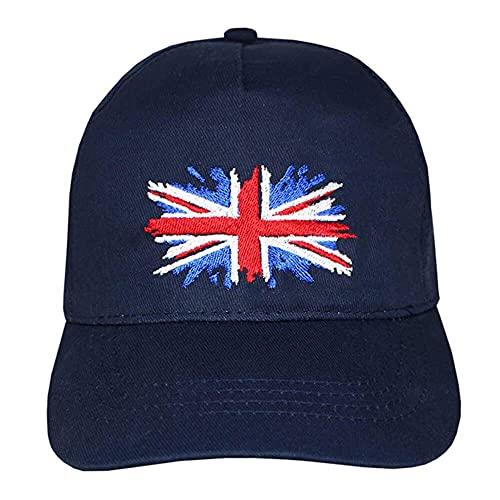 Union Jack Flag Navy Adjustable Baseball Cap (5-10 Years)