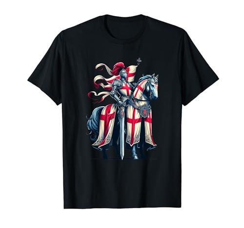 England Knight & Horse St George's Day George Dragon Outfit T-Shirt