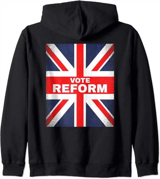 Union Jack Flag Reform Party Zip Hoodie