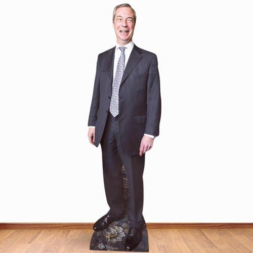 Nigel Farage Lifesize Cardboard Cutout – 181cm Multicolour Standee