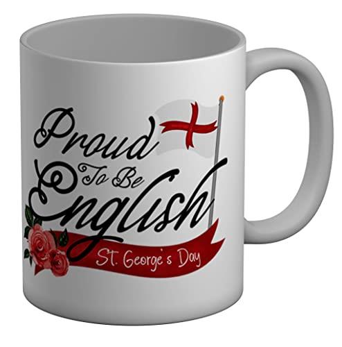 Proud to Be English St George's Day White 11oz Large Mug Gift Cup