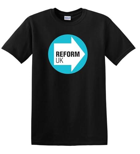 Reform UK "Let's Make Britain Great Again" T-Shirt - Black