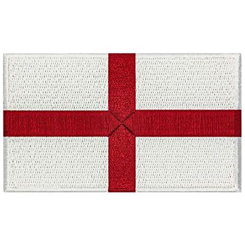 Flag of England St. George Cross Patch - Embroidered Iron-On/Sew-On Badge