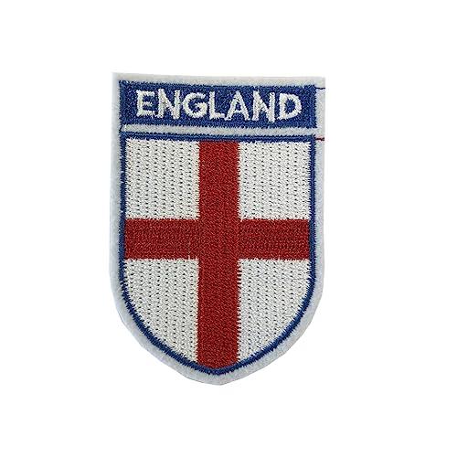 England Team Crest Embroidery Patch - Iron-On/Sew-On English Flag