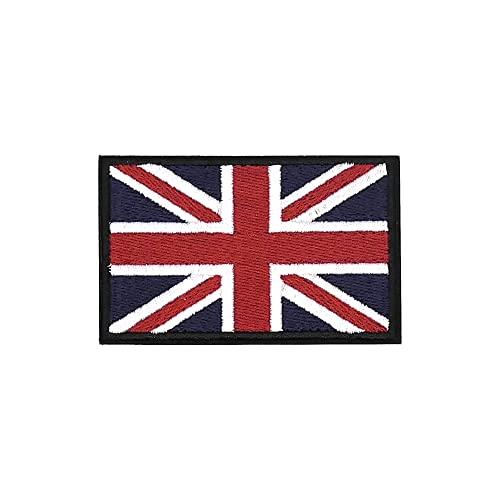 Union Jack Embroidered Flag Patch 50x80mm for Uniforms