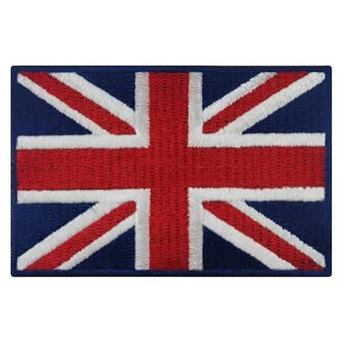 British Union Jack Embroidered Flag Patch - Iron-On/Sew-On Emblem