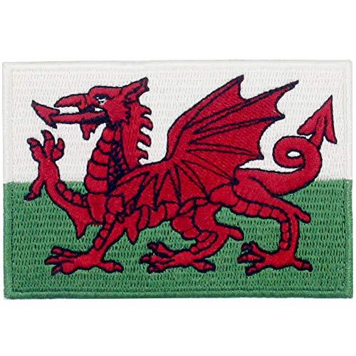 Wales Flag Patch - Embroidered Welsh Emblem Iron-On/Sew-On