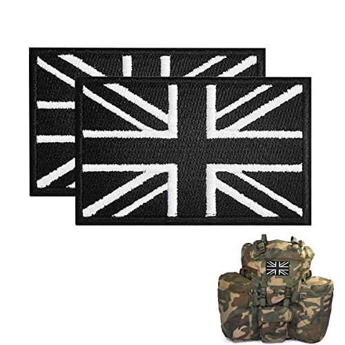 2pcs Union Jack Embroidered Flag Patches - Tactical Gear & Apparel