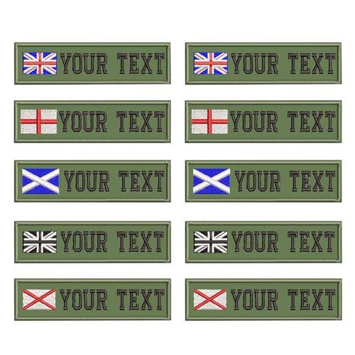 Custom Military Name Patches - Personalized Embroidered Flag Name Tags