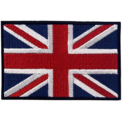 Union Jack Embroidered Flag Patch - UK Iron-On Sew-On Applique