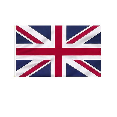 Union Jack Flag - 3x2ft Embroidered UK Flag with Sewn Stripes