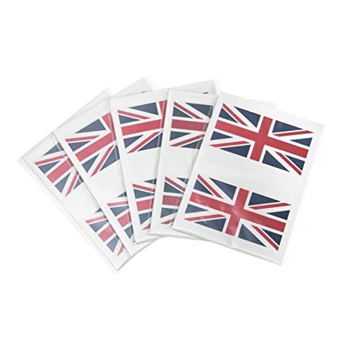 5 Sets UK Flag Stickers - Union Jack Body & Face Stickers