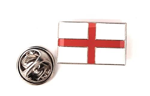 Enamel St George England Pin Lapel Badge with Butterfly Clasp Back