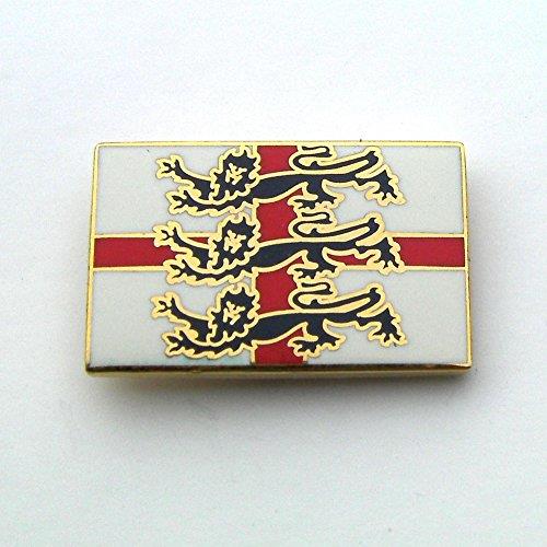 England 3 Lions St George Lapel Badge - Patriotic Pin for St George's Day