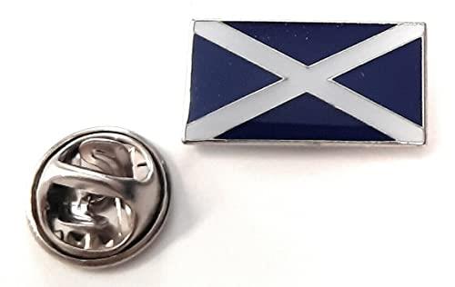 GBJUK Scottish Flag Enamel Pin Lapel Badge with Butterfly Clasp Back