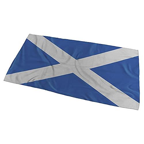 Scotland Flag Wavy Bath Towel - Large