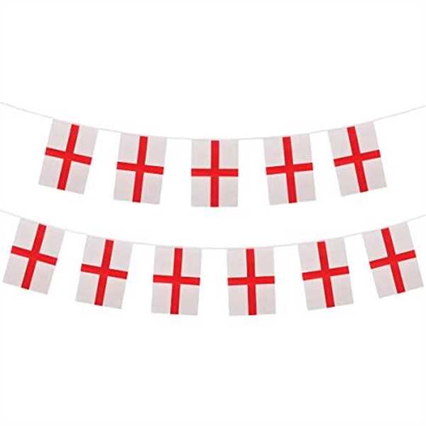 England Bunting -11 Flags 31x20cmx4m