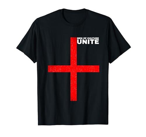 Men Of Culture Unite Reform 2029 English Red St George Flag T-Shirt