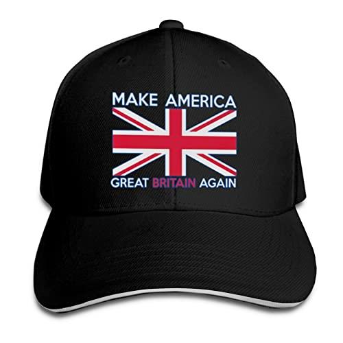 803 Baseball Hat Make America Great Britain Again Women Sandwich Baseball Cap Adjustable Dad Hat Casual, for Tennis, Beach, Hunting