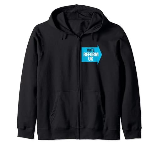 Vote Reform UK - Election 4th July 2024 Zip Hoodie