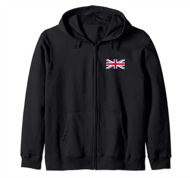 United Kingdom Flag British Union Jack UK Flags Men Women Zip Hoodie