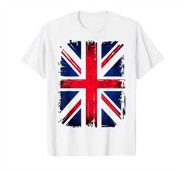 British Union Jack Flag. Men, Women & Kids. Vintage UK Flag T-Shirt