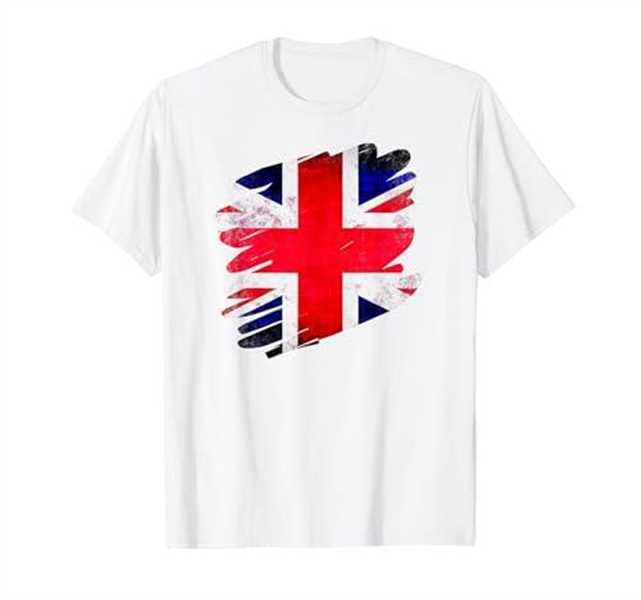 Union Jack British Flag Heart T-Shirt – British Design Tshirt for Men and Women